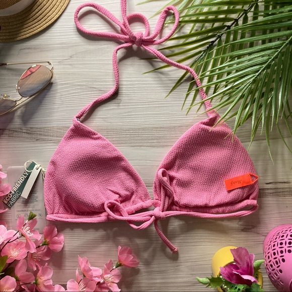 Maaji • Reversible Pink Floral Bikini TOP - Picture 8 of 10